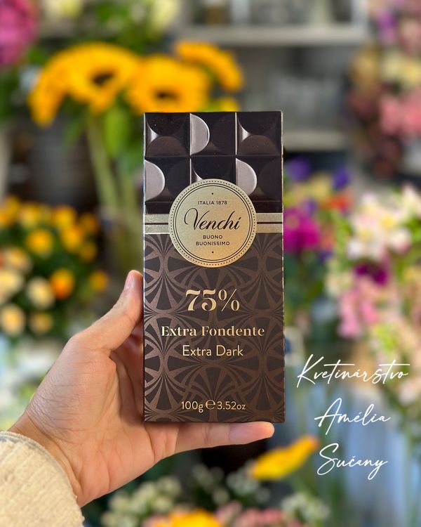 Venchi Extra Dark | Venchi Extra horká čokoláda 75 %