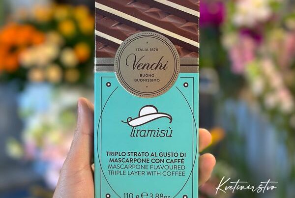 Venchi Tiramisu - Mliečna mascarpone čokoláda s kávou - Tiramisu, 110 g.